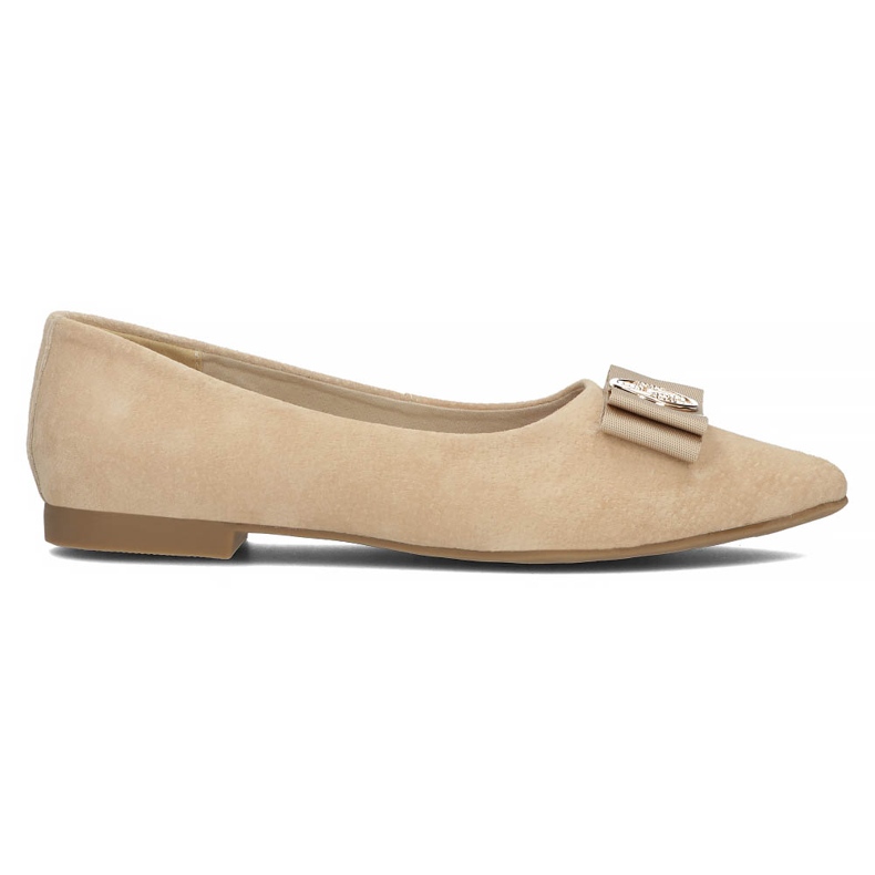 Kožené boty Filippo DP3683 / 22 Be beige béžový