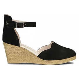 Kožené sandály Filippo DS1394 / 22 Bk Black černý