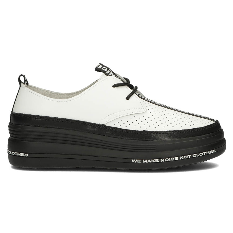 Kožené boty Filippo DP3624 / 22 Wh bílé bílý