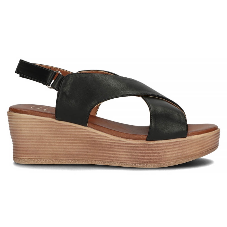 Černé sandály Filippo DS3609 / 22 Bk černá