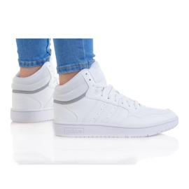 Boty Adidas Hoops Mid 3.0 GW0401 bílý Boty Adidas Hoops Mid 3.0 GW0401 bílý