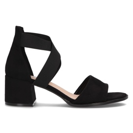 Černé sandály Filippo DS2093 / 22 Bk černý