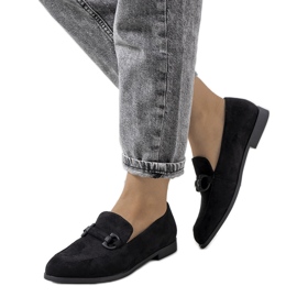 Černé kožené boty značky Talisa černý