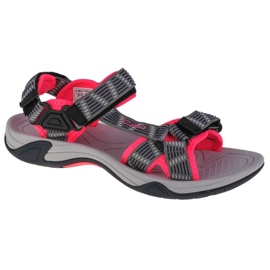 Sandály CMP Hamal Wmn Turistické sandály W 38Q9956-03TE černý červený šedá