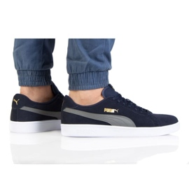 Puma Smash V2 M 364989 56 námořnická modrá šedá zlatý