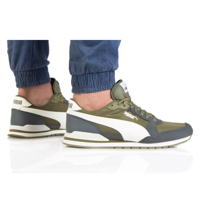 Puma St Runner V3 Nl M 384857 05 bílý šedá zelená