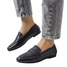 Černé kožené dámské boty Maple černý