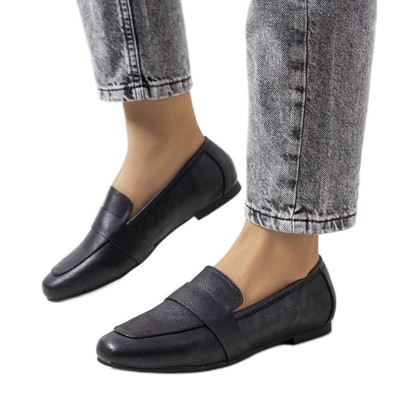 Černé kožené dámské boty Maple černá