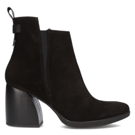 Kožené boty Filippo 05252 Black černá Kožené boty Filippo 05252 Black černá