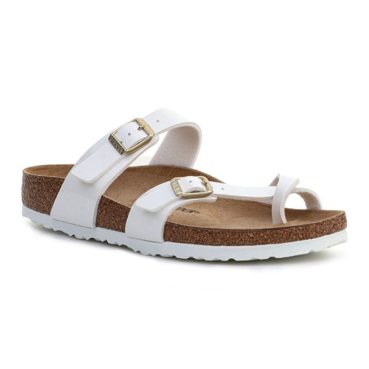 Birkenstock Mayari Patent White W 1005281 bílý Birkenstock Mayari Patent White W 1005281 bílý