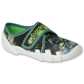 Dětské boty Befado 273X349 černý šedá zelený