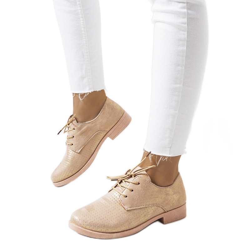 Zlaté dámské boty Kroes růžový