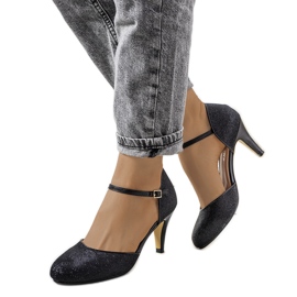 Černé lesklé lodičky Rosetown černý