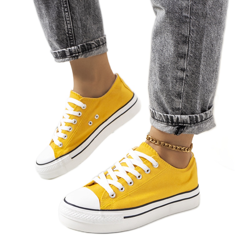 Žluté tenisky na platformě Wessel žlutá