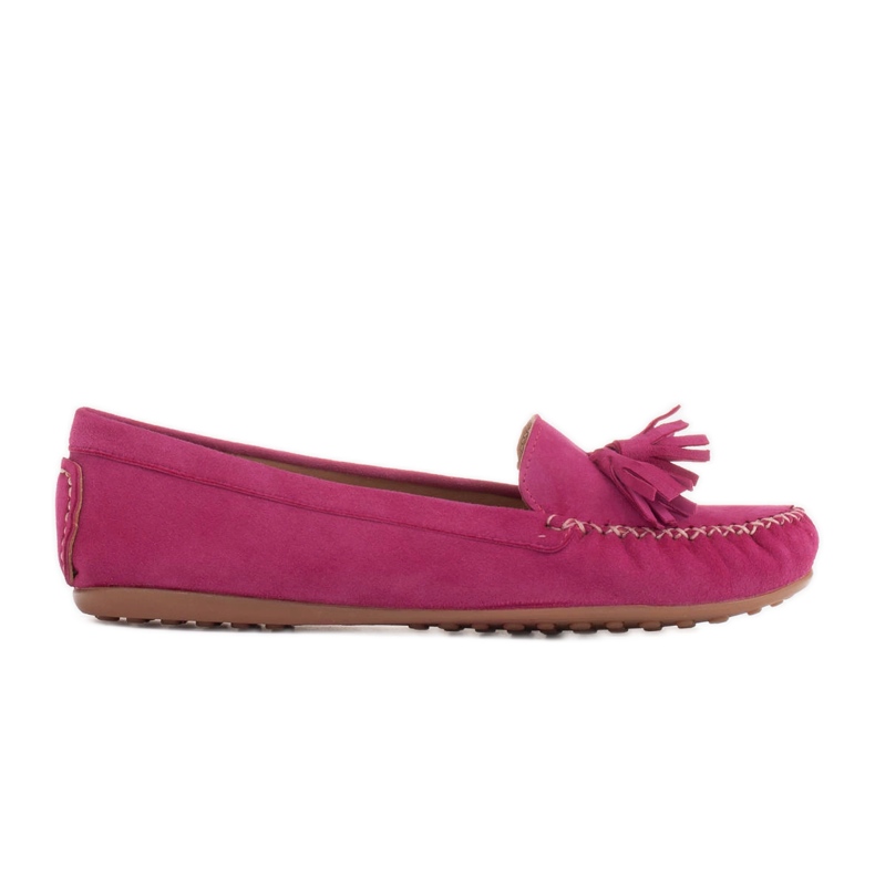Marco Shoes Purple Suede Loafer Ballerina 1979P-770-1 fialový růžový