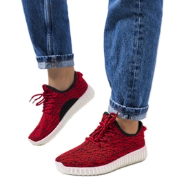 Červené tenisky Mulder černý červený