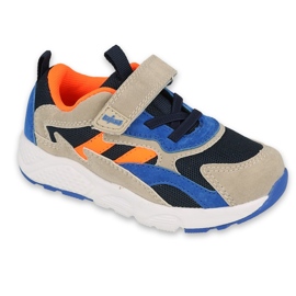 Dětské boty Befado 516P127 modrý pomerančový šedá