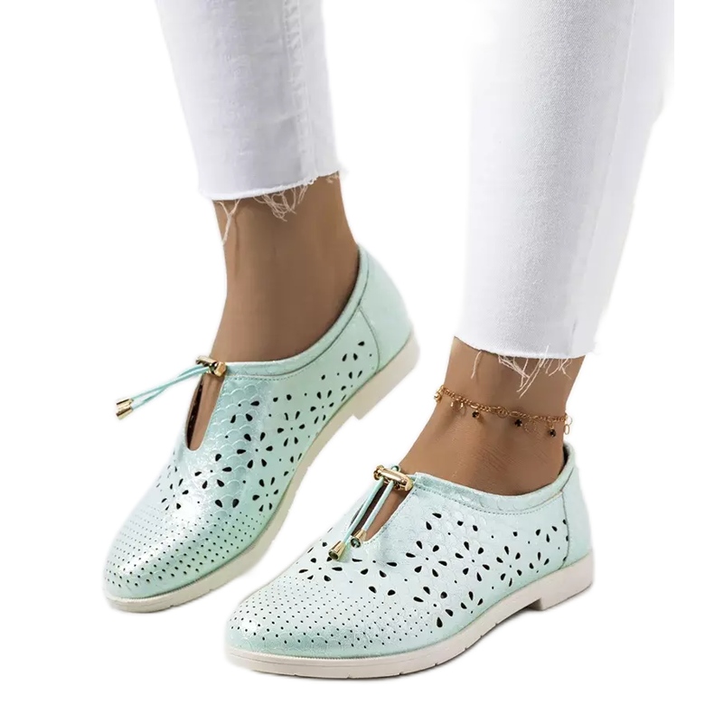 Zelené prolamované boty Holm zelená Zelené prolamované boty Holm zelená