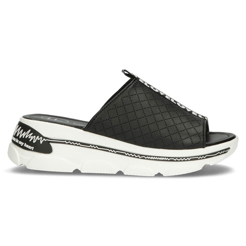 Kožené pantofle Filippo DK3679 / 22 Bk černé černá