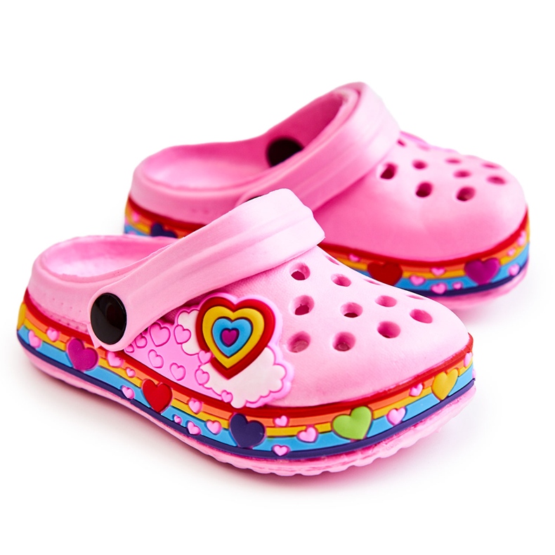 Dětské pantofle Foam Crocs Pink Charie růžový Dětské pantofle Foam Crocs Pink Charie růžový