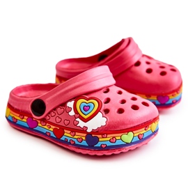 Dětské pantofle Foam Crocs Red Charie červené