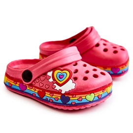 Dětské pantofle Foam Crocs Red Charie červený