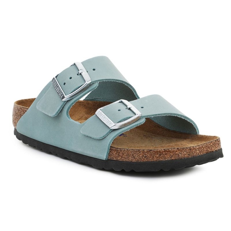 Klapky Birkenstock Arizona vybledlé Aqua 1021446 modrý