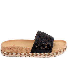 Jova Černá korková podrážka černý