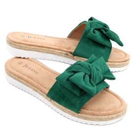Espadrilky s mašlí Viola Green zelený