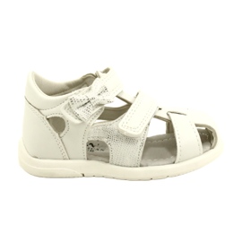 American Club Dívčí sandály s klubem ARMAN XD63/22 White Bow bílý