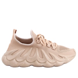 Ponožkové sportovní boty Band Khaki béžový Ponožkové sportovní boty Band Khaki béžový