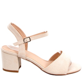 Jolina Beige sandály na vysokém podpatku béžový Jolina Beige sandály na vysokém podpatku béžový