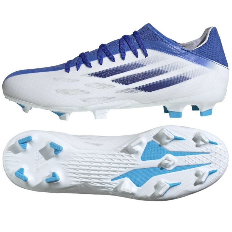 Kopačky Adidas X Speedflow.3 Fg M GW7480 vícebarevný bílý Kopačky Adidas X Speedflow.3 Fg M GW7480 vícebarevný bílý