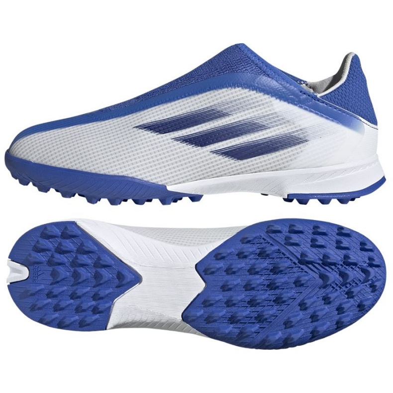 Kopačky Adidas X Speedflow.3 Ll Tf Jr GW7502 vícebarevný bílý Kopačky Adidas X Speedflow.3 Ll Tf Jr GW7502 vícebarevný bílý