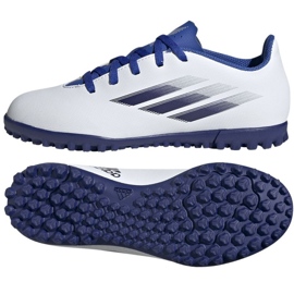 Kopačky Adidas X Speedflow.4 Tf Jr GW7533 vícebarevný bílý