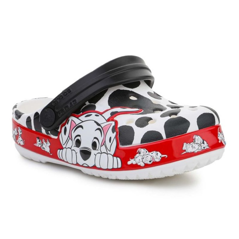 Crocs Fl 101 Dalmatians Kids Clog T 207485-100 bílý černá červené