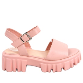 Dianne Pink sandály s vysokou podrážkou růžový