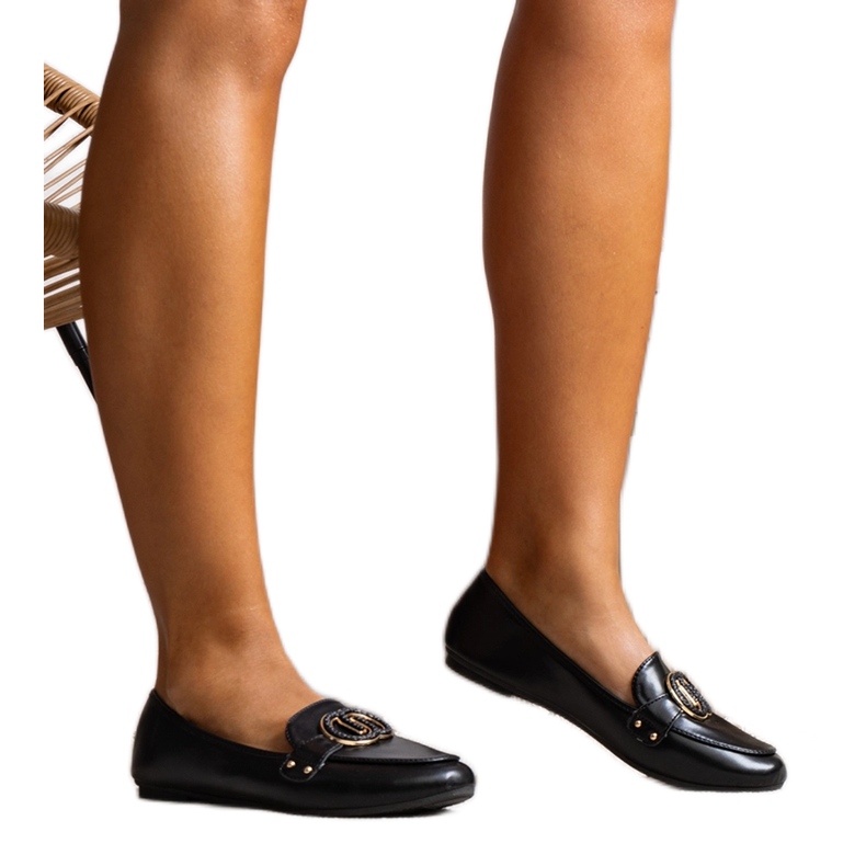 Černé dámské mokasíny od Eleeny černá