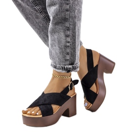 Černé sandály na platformě Chapel černý