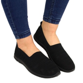 Tenisky prolamované slip on Filippo W PAW219A černé černý