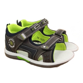 American Club W AM825B šedé sandály na suchý zip American Club W AM825B šedé sandály na suchý zip