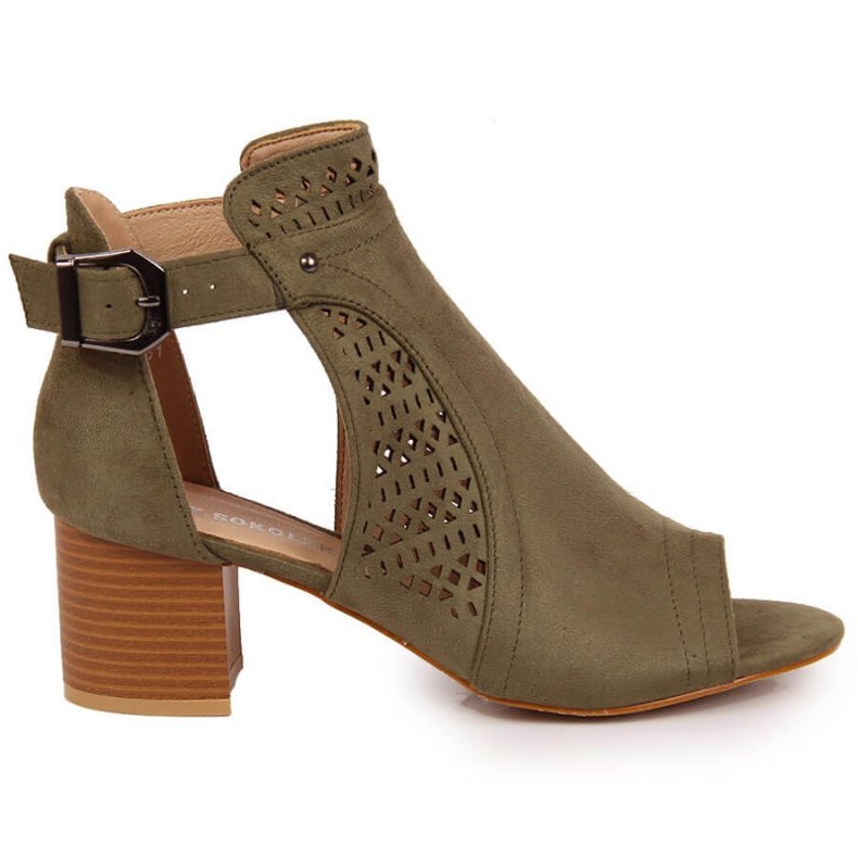 Prolamované sandály T.Sokolski W SCA159B khaki