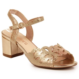 Sandály na postu Sergio Leone W SK371 zlaté zlatý