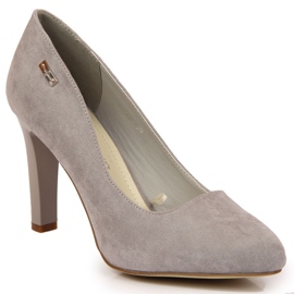 Lodičky na šedém semišovém sloupu Sergio Leone šedá