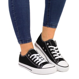 Černé textilní nízké tenisky Atletico černý