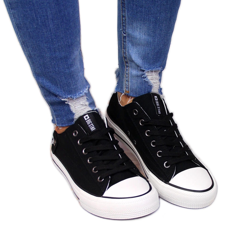 Černé nízké tenisky Big Star DD274338 černá