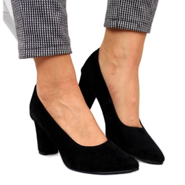 Lodičky na post černé semišové Monique černý