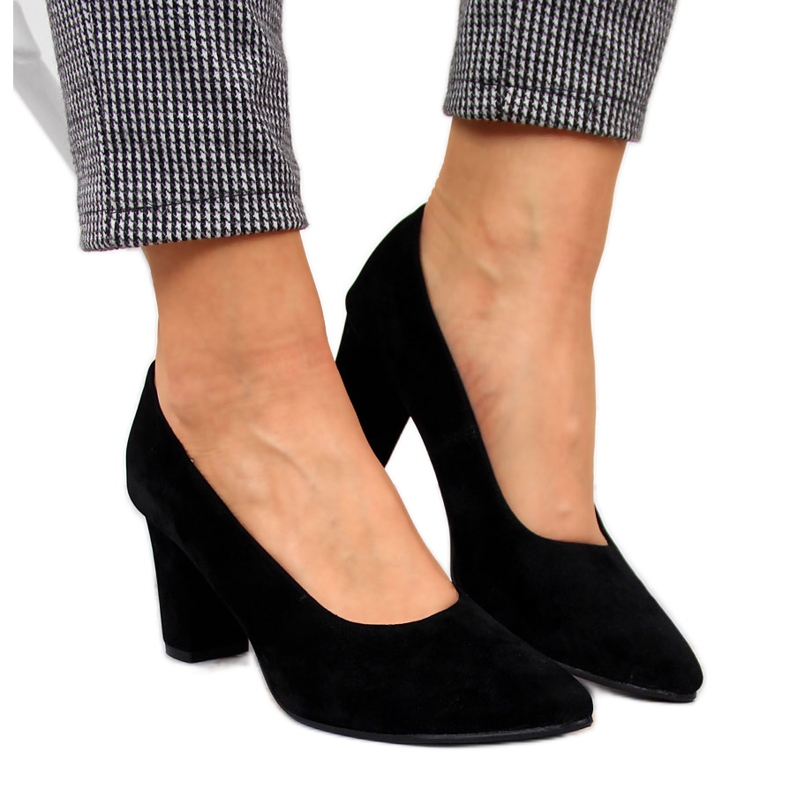 Lodičky na post černé semišové Monique černá