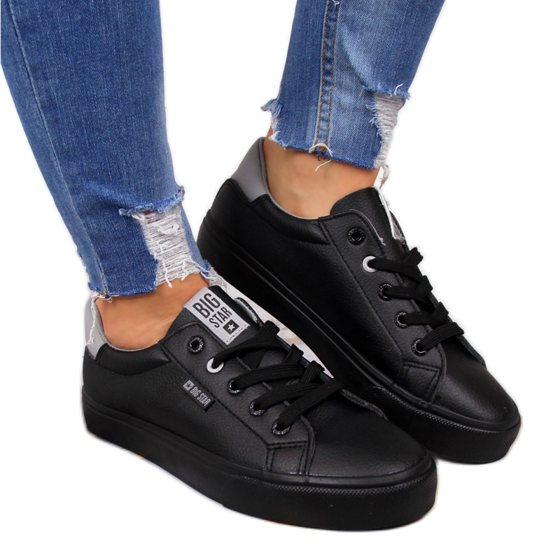 Černé nízké tenisky Big Star EE274314 černá