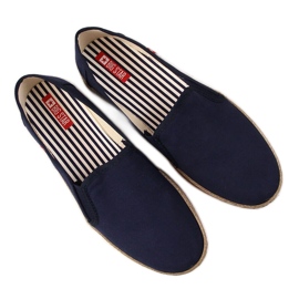 Dámské espadrilky slip on tmavě modré Big Star FF276036 námořnická modř